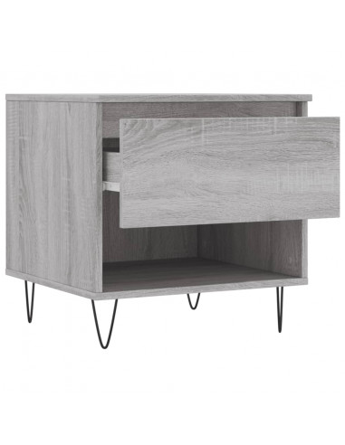 Tavolini Salotto 2pz Grigio Sonoma 50x46x50cm Legno Multistrato