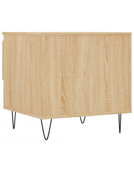 Tavolini Salotto 2pz Rovere Sonoma 50x46x50cm Legno Multistrato