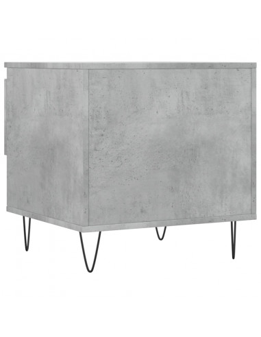 Tavolini Salotto 2pz Grigio Cemento 50x46x50 Legno Multistrato