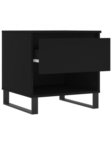 Tavolini da Salotto 2 pz Neri 50x46x50 cm in Legno Multistrato