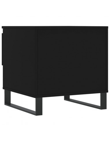 Tavolini da Salotto 2 pz Neri 50x46x50 cm in Legno Multistrato