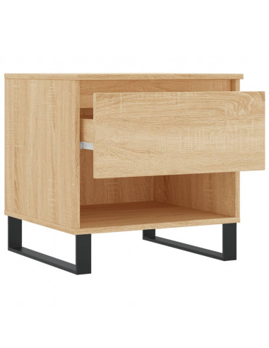 Tavolini Salotto 2pz Rovere Sonoma 50x46x50cm Legno Multistrato