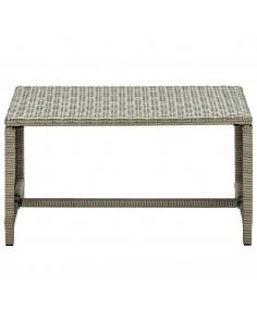 Tavolino da Salotto Beige 70x40x38 cm in Polyrattan 2
