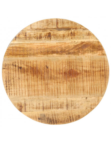 Tavolino da Caffè Ø68x43cm in Legno di Mango Grezzo