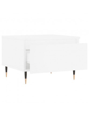 Tavolini da Salotto 2pz Bianchi 50x46x35cm in Legno Multistrato