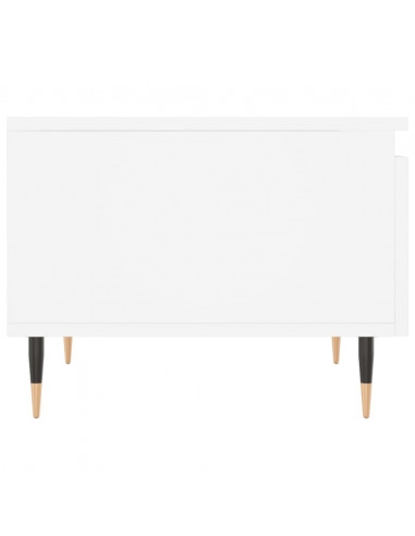 Tavolini da Salotto 2pz Bianchi 50x46x35cm in Legno Multistrato