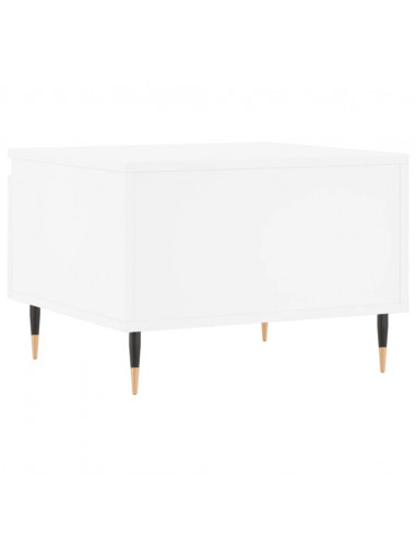 Tavolini da Salotto 2pz Bianchi 50x46x35cm in Legno Multistrato