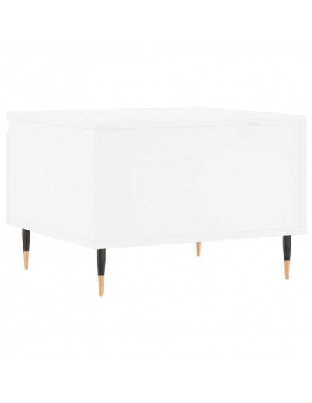 Tavolini da Salotto 2pz Bianchi 50x46x35cm in Legno Multistrato