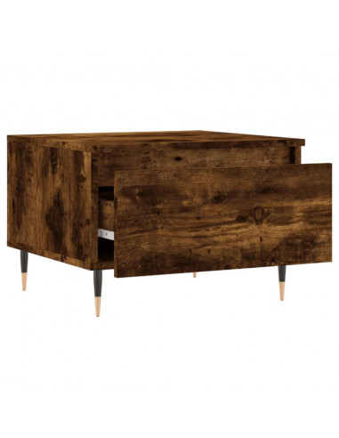 Tavolini Salotto 2pz Rovere Fumo 50x46x35 cm Legno Multistrato