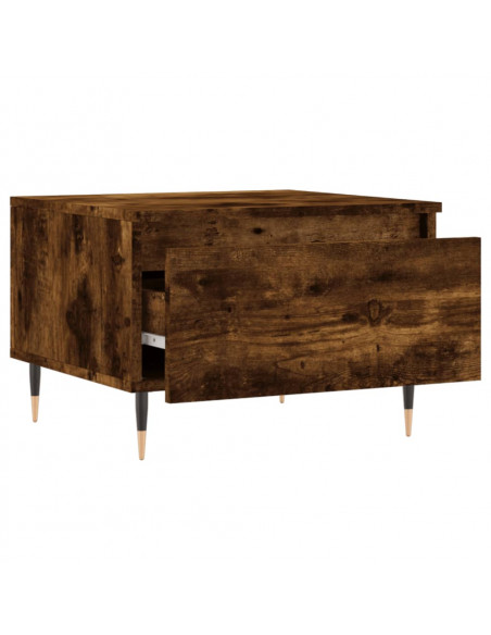 Tavolini Salotto 2pz Rovere Fumo 50x46x35 cm Legno Multistrato