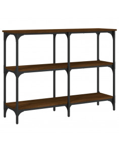 Tavolino Consolle Rovere Marrone 100x29x75 cm Legno Multistrato 2