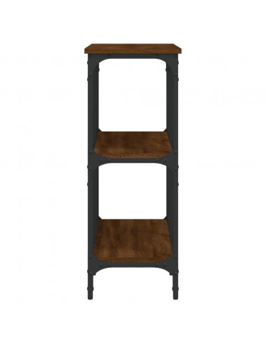Tavolino Consolle Rovere Marrone 100x29x75 cm Legno Multistrato