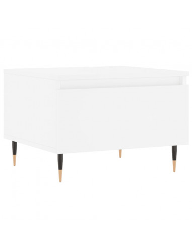 Tavolino da Salotto Bianco 50x46x35 cm in Legno Multistrato