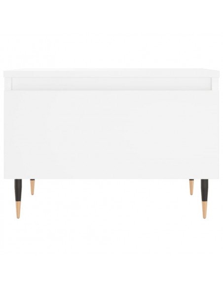 Tavolino da Salotto Bianco 50x46x35 cm in Legno Multistrato