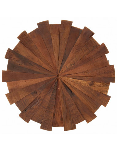 Tavolini da Salotto 2pz in Legno Massello di Recupero e Ferro