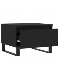 Tavolini da Salotto 2pz Neri 50x46x35 cm in Legno Multistrato 2