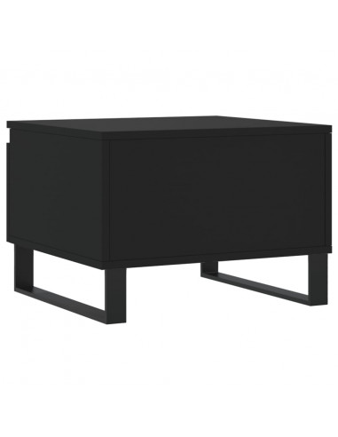 Tavolini da Salotto 2pz Neri 50x46x35 cm in Legno Multistrato