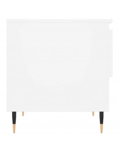 Tavolino da Salotto Bianco 50x46x50 cm in Legno Multistrato 2