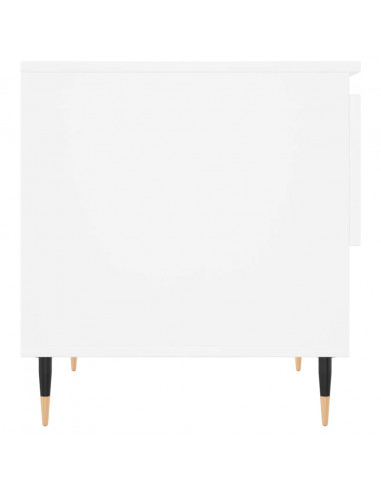 Tavolino da Salotto Bianco 50x46x50 cm in Legno Multistrato