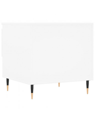 Tavolino da Salotto Bianco 50x46x50 cm in Legno Multistrato