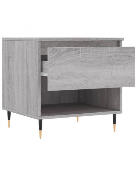 Tavolini Salotto 2pz Grigio Sonoma 50x46x50cm Legno Multistrato