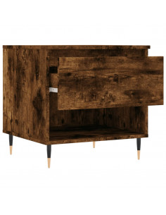 Tavolini Salotto 2pz Rovere Fumo 50x46x50 cm Legno Multistrato 2