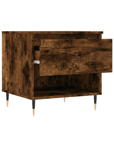 Tavolini Salotto 2pz Rovere Fumo 50x46x50 cm Legno Multistrato