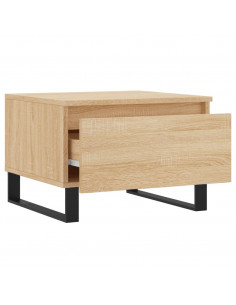 Tavolini Salotto 2pz Rovere Sonoma 50x46x35cm Legno Multistrato 2