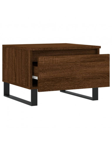 Tavolini Salotto 2pz Rovere Marrone 50x46x35 Legno Multistrato