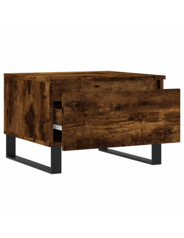 Tavolini Salotto 2pz Rovere Fumo 50x46x35 cm Legno Multistrato