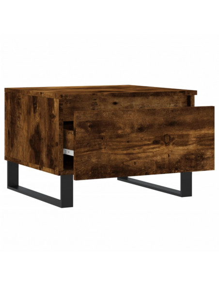 Tavolini Salotto 2pz Rovere Fumo 50x46x35 cm Legno Multistrato