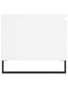 Tavolino da Salotto Bianco 100x50x45 cm in Legno Multistrato 2