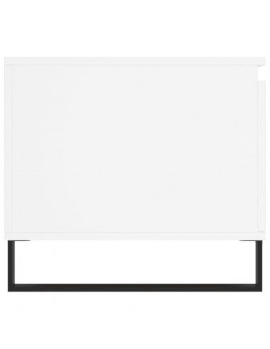 Tavolino da Salotto Bianco 100x50x45 cm in Legno Multistrato