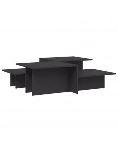 Tavolini da Salotto 2 pz Grigi in Legno Multistrato 2