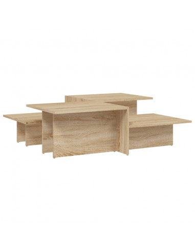 Tavolini da Salotto 2 pz Rovere Sonoma in Legno Multistrato