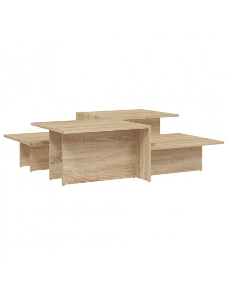 Tavolini da Salotto 2 pz Rovere Sonoma in Legno Multistrato