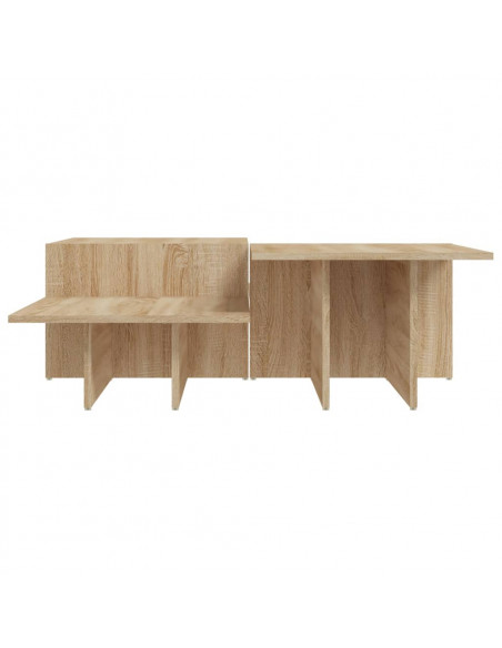 Tavolini da Salotto 2 pz Rovere Sonoma in Legno Multistrato