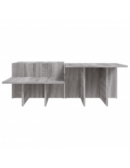 Tavolini da Salotto 2 pz Grigio Sonoma in Legno Multistrato