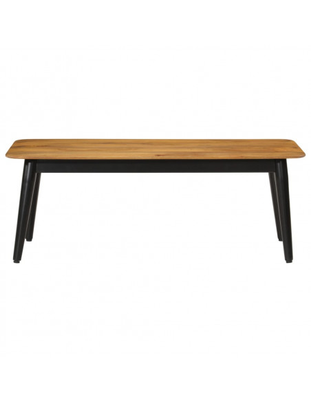 Tavolino da Salotto 110x50x40cm Legno Massello di Mango e Ferro