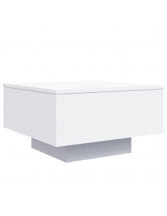 Tavolino da Salotto Bianco 55x55x31 cm in Legno Multistrato 2