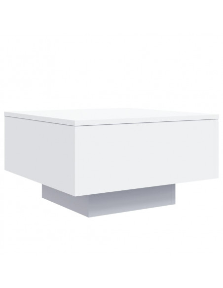 Tavolino da Salotto Bianco 55x55x31 cm in Legno Multistrato