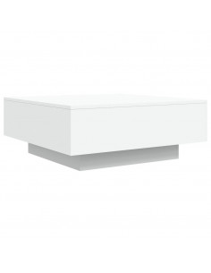 Tavolino da Salotto Bianco 80x80x31 cm in Legno Multistrato 2