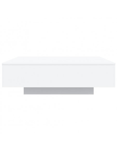 Tavolino da Salotto Bianco 100x100x31 cm in Legno Multistrato