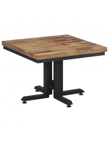 Tavolino da Salotto 55x55x40cm Massello Teak di Recupero