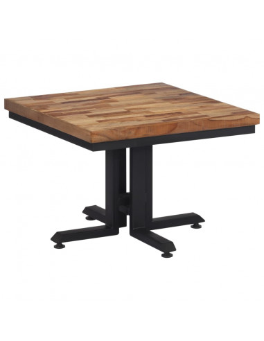 Tavolino da Salotto 55x55x40cm Massello Teak di Recupero