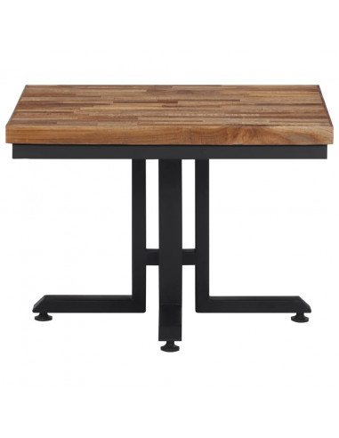 Tavolino da Salotto 55x55x40cm Massello Teak di Recupero