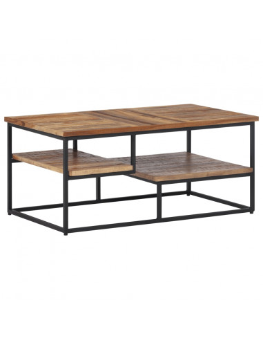 Tavolino da Salotto 90x50x39cm Massello Teak di Recupero