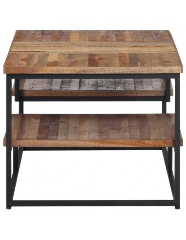 Tavolino da Salotto 90x50x39cm Massello Teak di Recupero