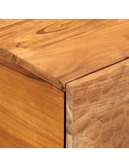 Tavolino da Salotto 80x50x40 cm Legno Massello di Acacia