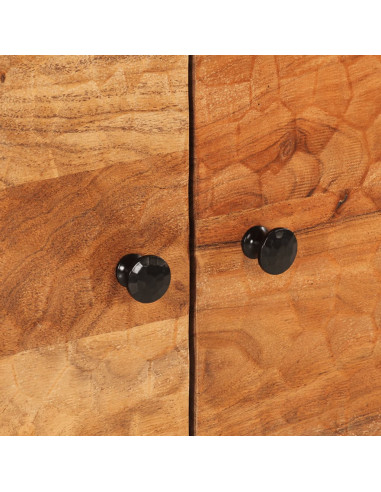 Tavolino da Salotto 80x50x40 cm Legno Massello di Acacia